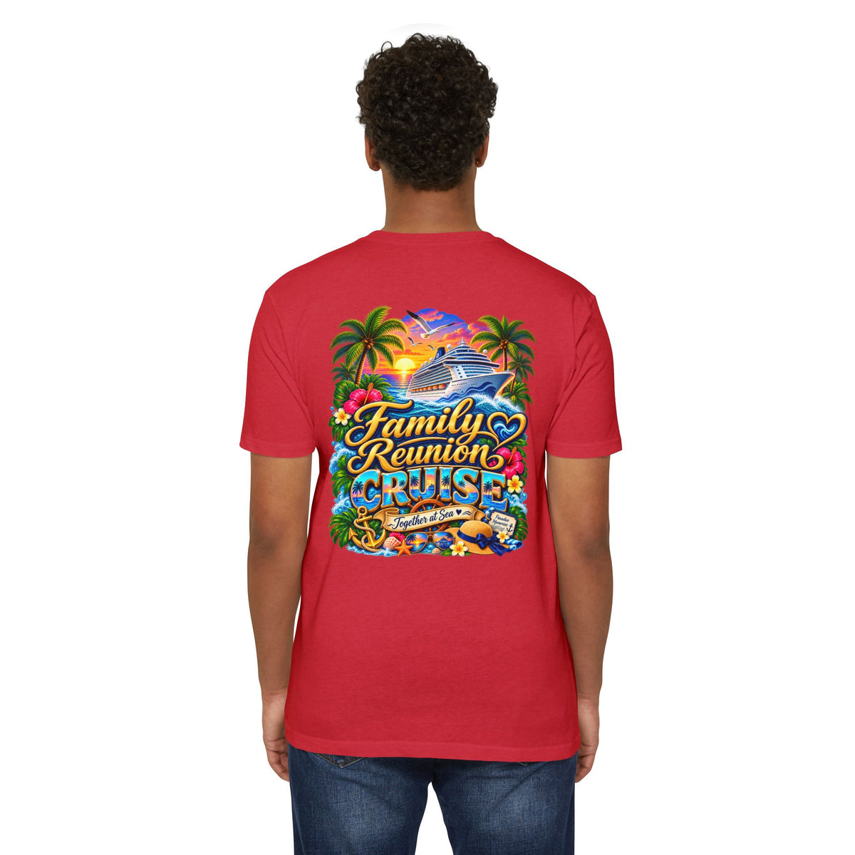 Family Reunion Cruise T-Shirt — Tropical Cruise Crew Tee