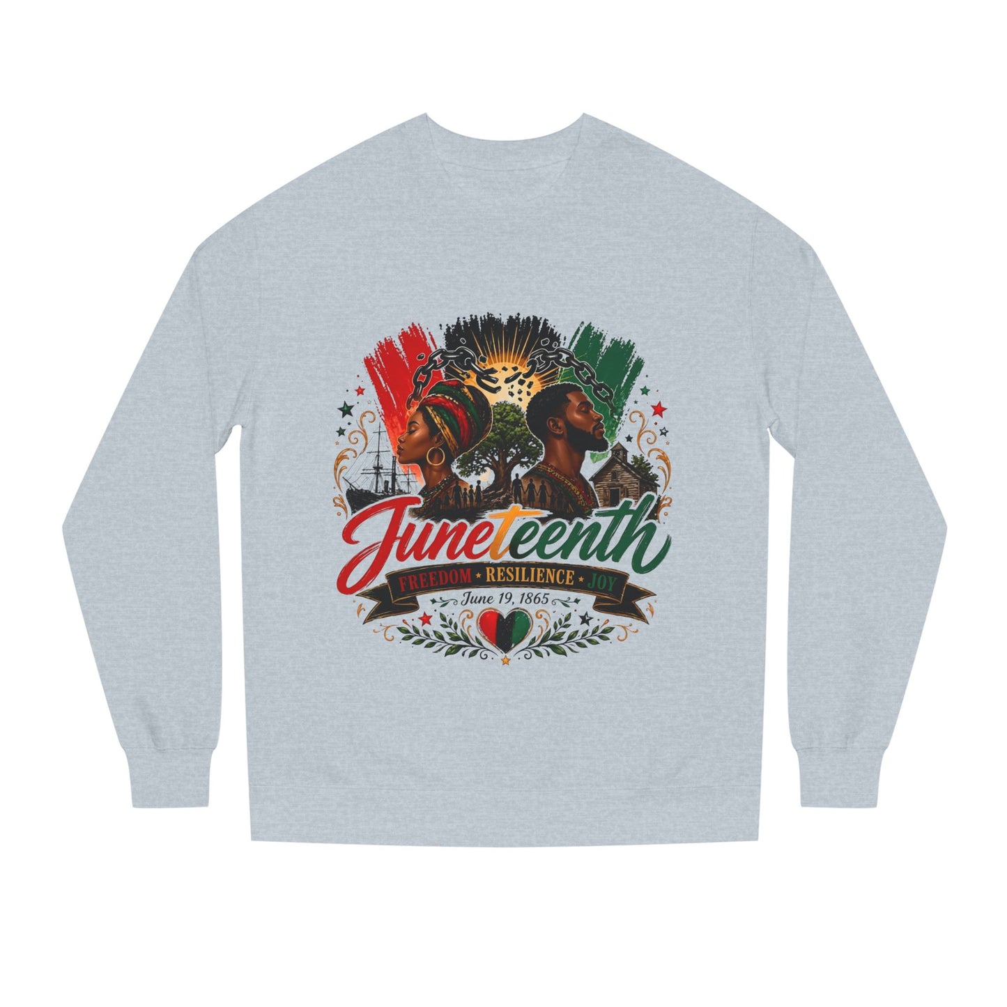 Juneteenth Sweatshirt — Juneteenth Proud Graphic Crewneck
