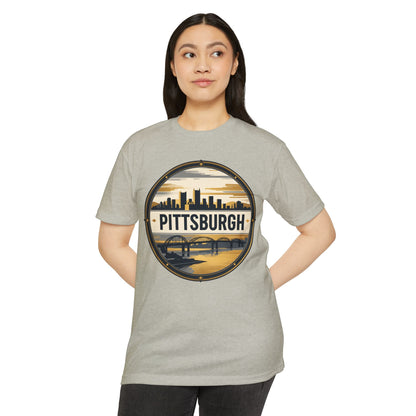 Pittsburgh Skyline T-Shirt — Vintage Cityscape Graphic Tee