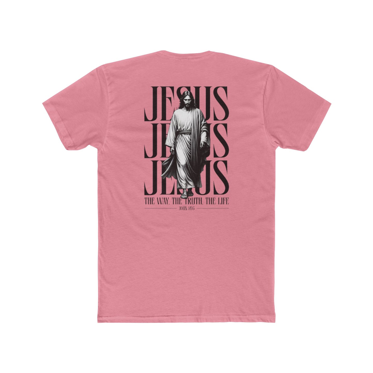 Jesus Typography Graphic Tee — "The Way The Truth The Life" Christian T‑Shirt