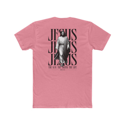 Jesus Typography Graphic Tee — "The Way The Truth The Life" Christian T‑Shirt