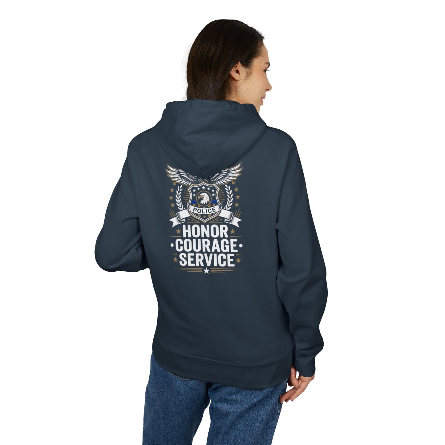 Honor Courage Service Police Hoodie