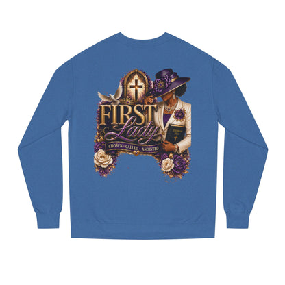 First Lady Church Sweatshirt – Christian Women’s Faith Graphic Crewneck
