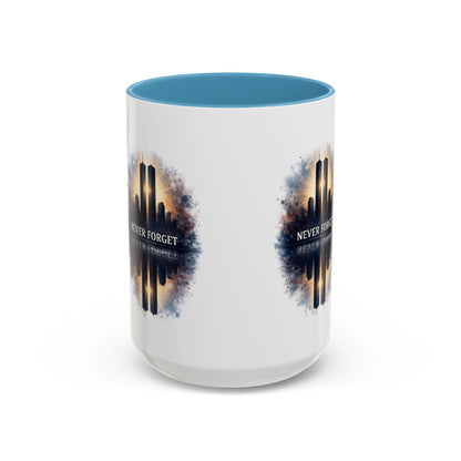 Never Forget 9/11 Memorial Accent Coffee Mug (11/15oz)