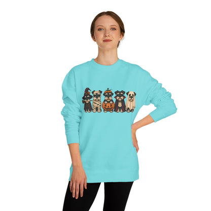 Halloween Pug Costume Sweatshirt – Cute Pugs in Witch, Mummy, Pumpkin & Ghost Outfits