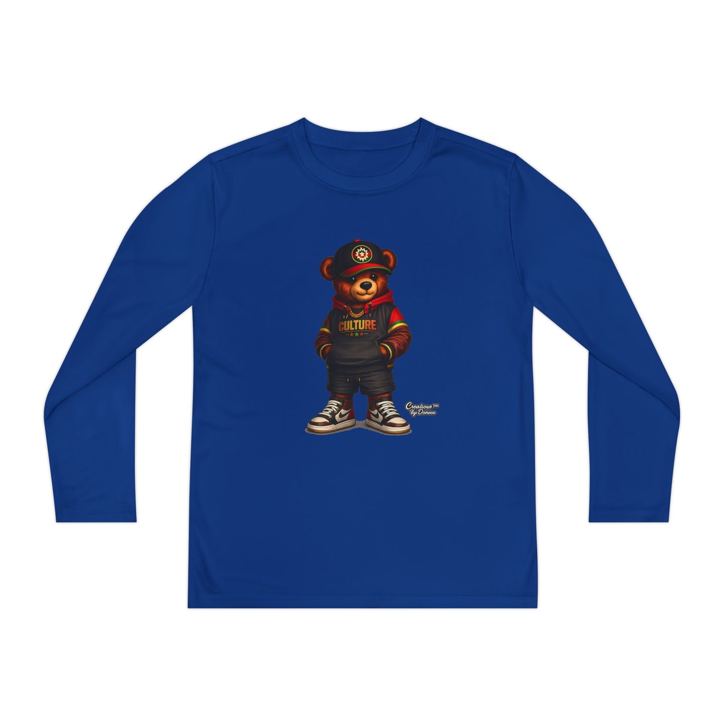 Kids Bear Graphic Long Sleeve Tee — Urban Streetwear Youth Shirt
