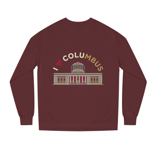 Columbus Landmark Crewneck Sweatshirt — I  Columbus Statehouse Design