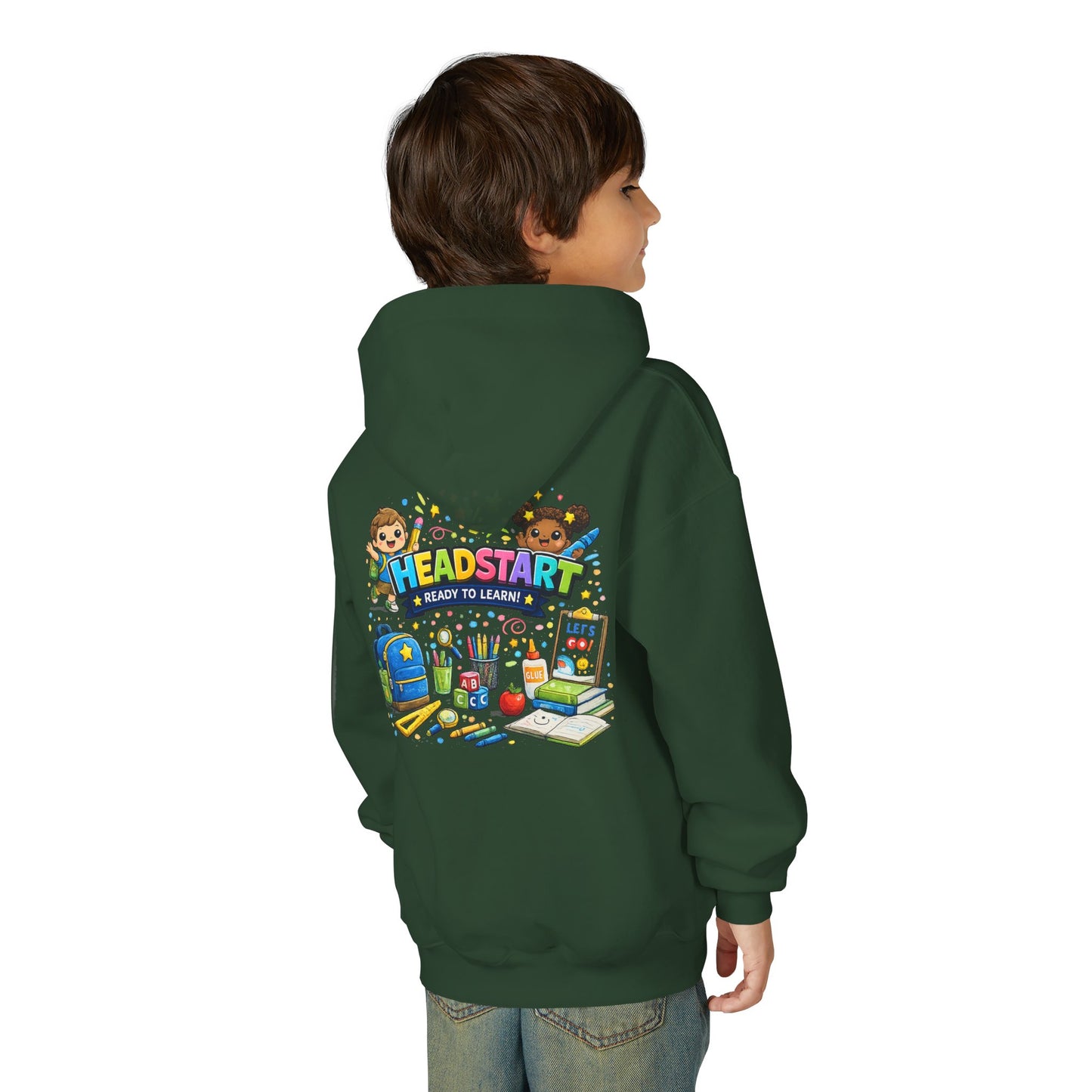 Head Start Kids Hoodie – 'Ready to Learn' Back-to-School Youth Sweatshirt