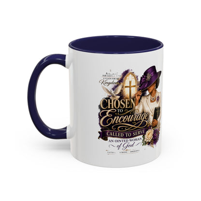 Chosen to Encourage Coffee Mug — Christian Woman Faith Gift (11/15oz)