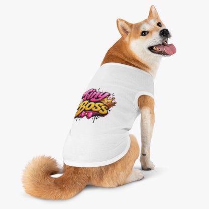 Tiny Boss Pet Tank Top — Cute Crown Dog Cat Tee