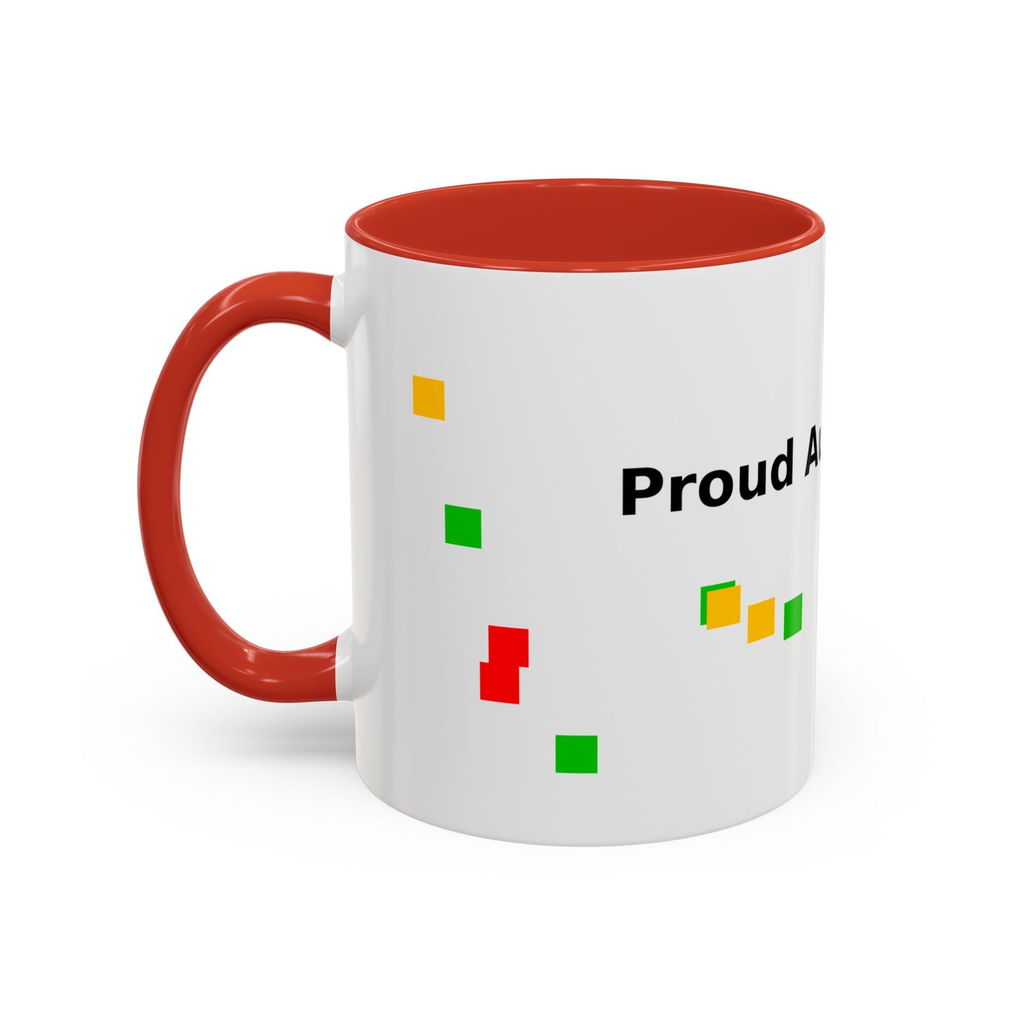 Autism Proud Mom Accent Coffee Mug – 11/15oz Color Accent