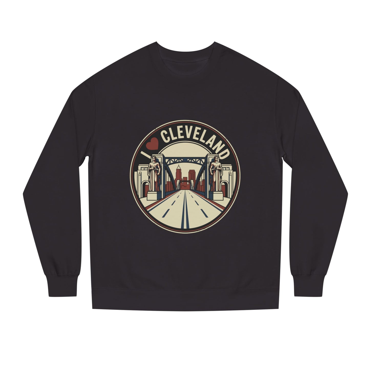 Cleveland Skyline Sweatshirt — I  Cleveland Retro City Crewneck