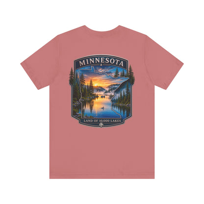 Minnesota Lakes Sunset T‑Shirt