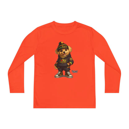 Youth Long Sleeve Tee — Streetwear Teddy Bear Graphic