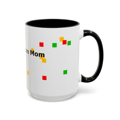 Autism Proud Mom Accent Coffee Mug – 11/15oz Color Accent