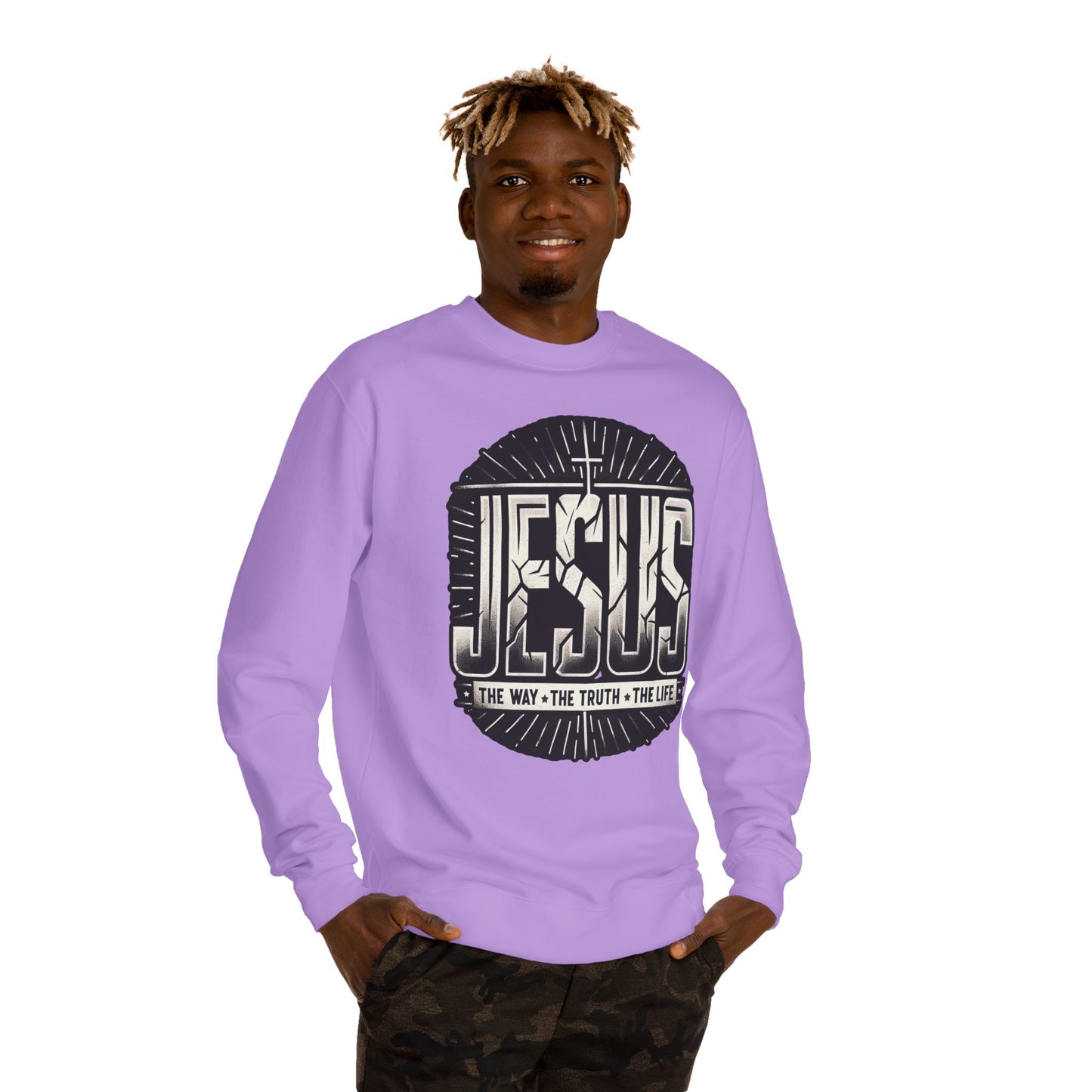 Jesus Faith Crewneck Sweatshirt – "Jesus: The Way • The Truth • The Life" Christian Pullover