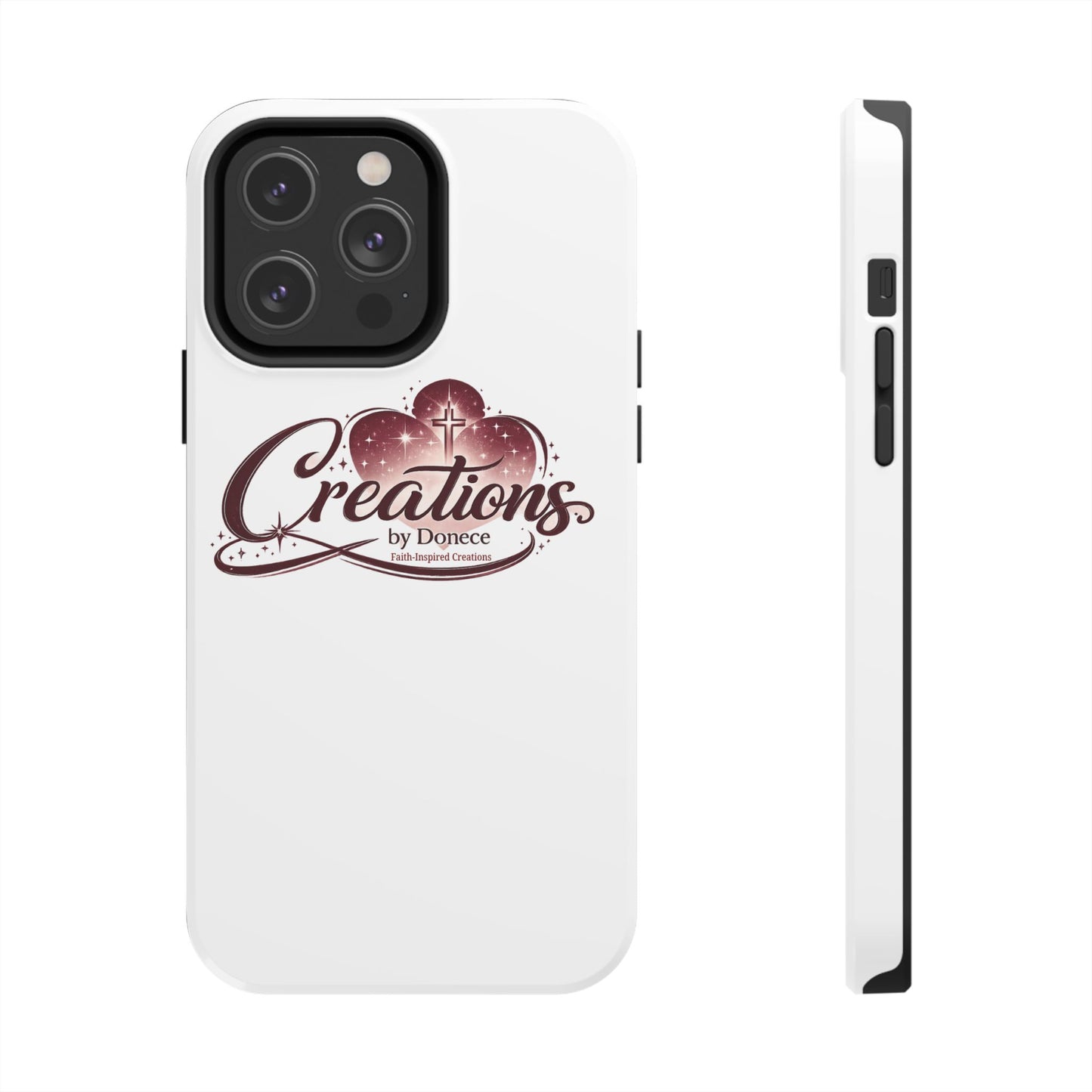 Tough Phone Case — "Creations by Donece" Logo Protective Phone Cover