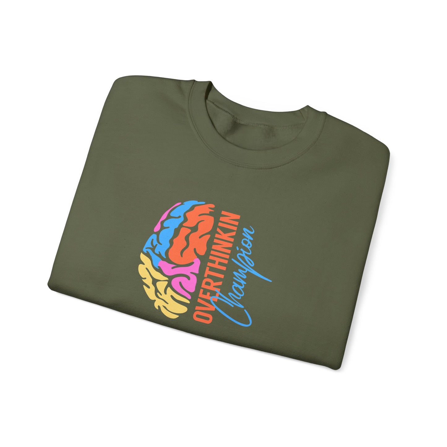 Overthinking Brain Crewneck Sweatshirt