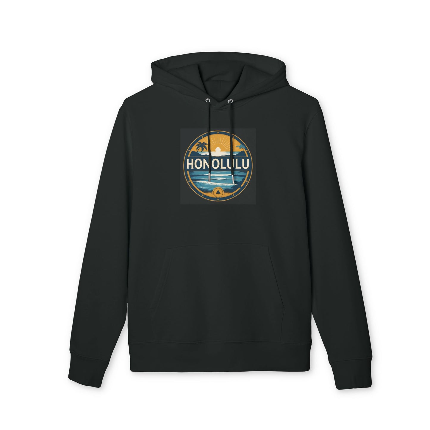 Honolulu Vintage Sunset Hoodie — Tropical Beach Pullover