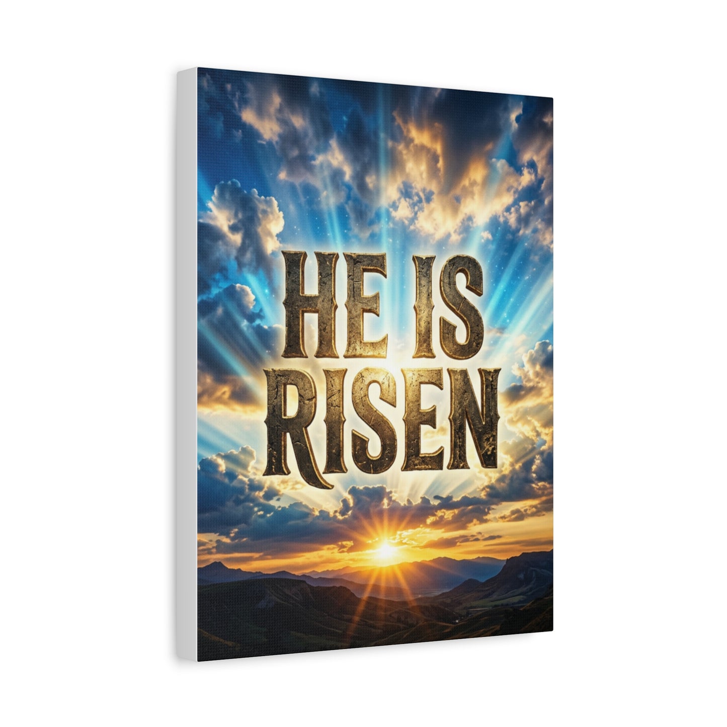 He Is Risen Matte Canvas Wall Art