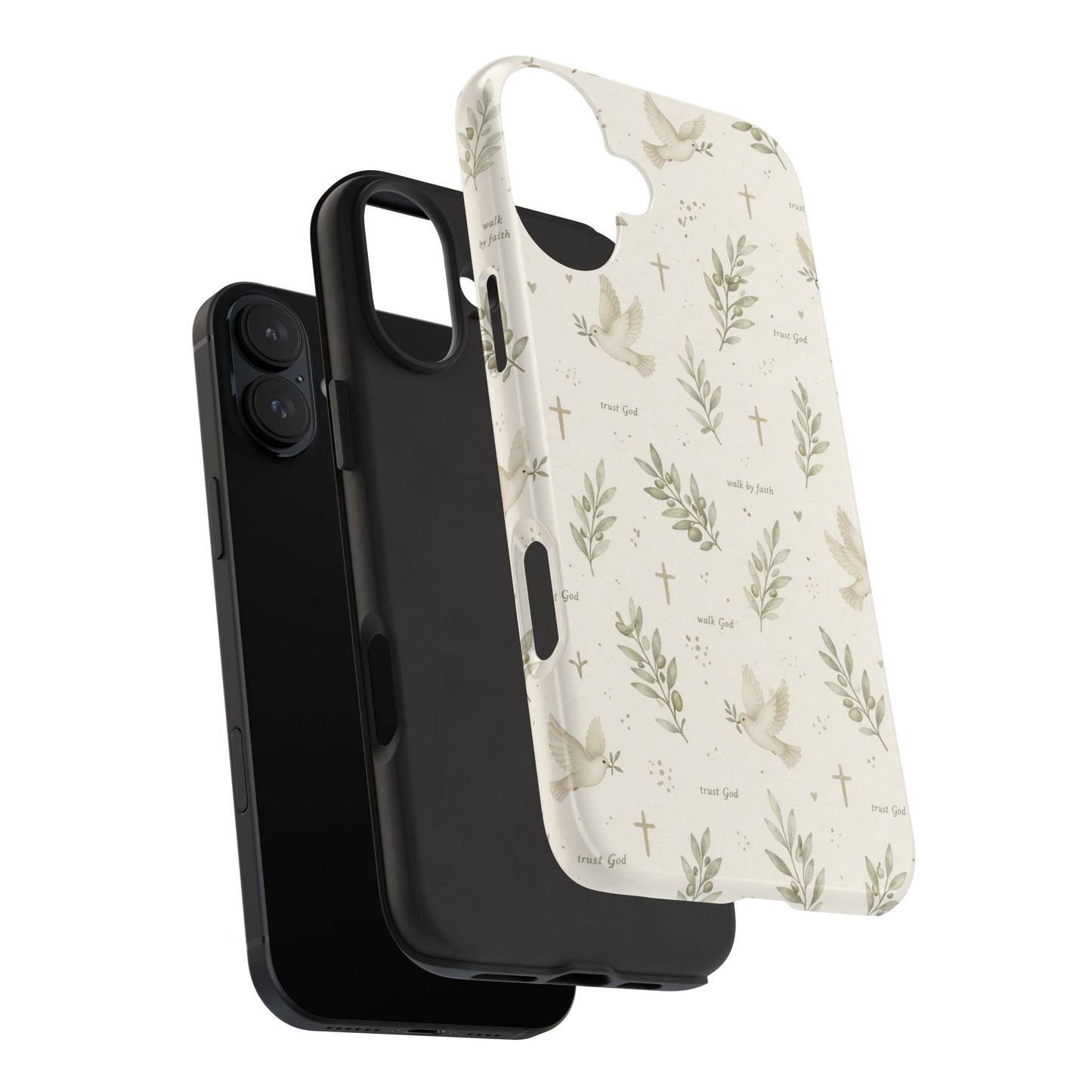 Walk By Faith Phone Case | Christian Floral iPhone Case