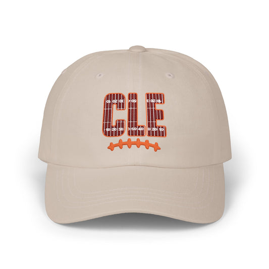 CLE Football Dad Cap — Sequined Team Script Hat
