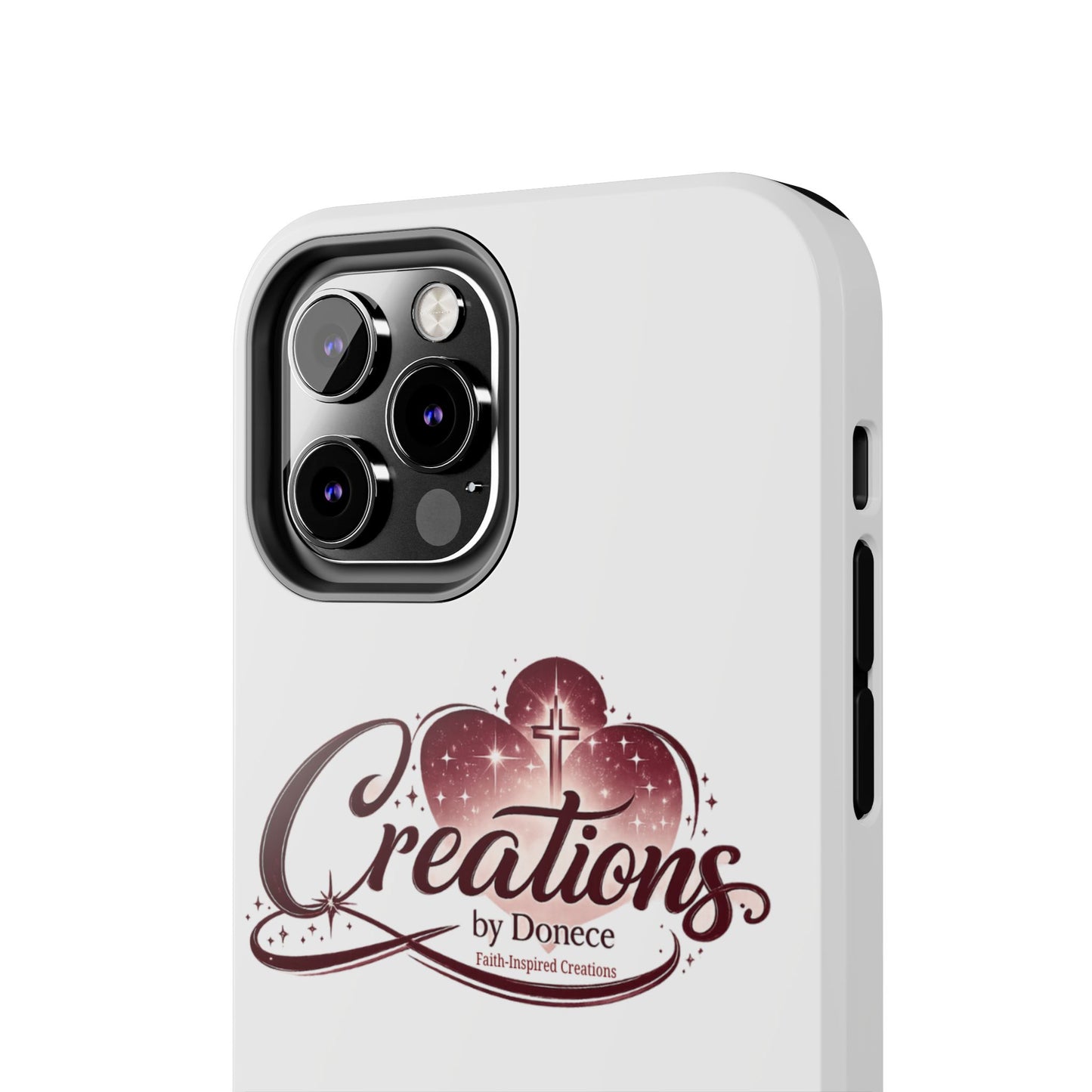 Tough Phone Case — "Creations by Donece" Logo Protective Phone Cover