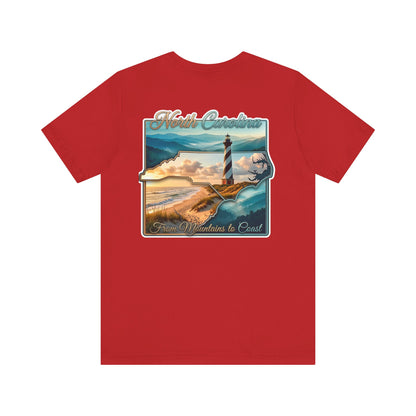 North Carolina Lighthouse Tee — From Mountains to Coast Scenic T-Shirt