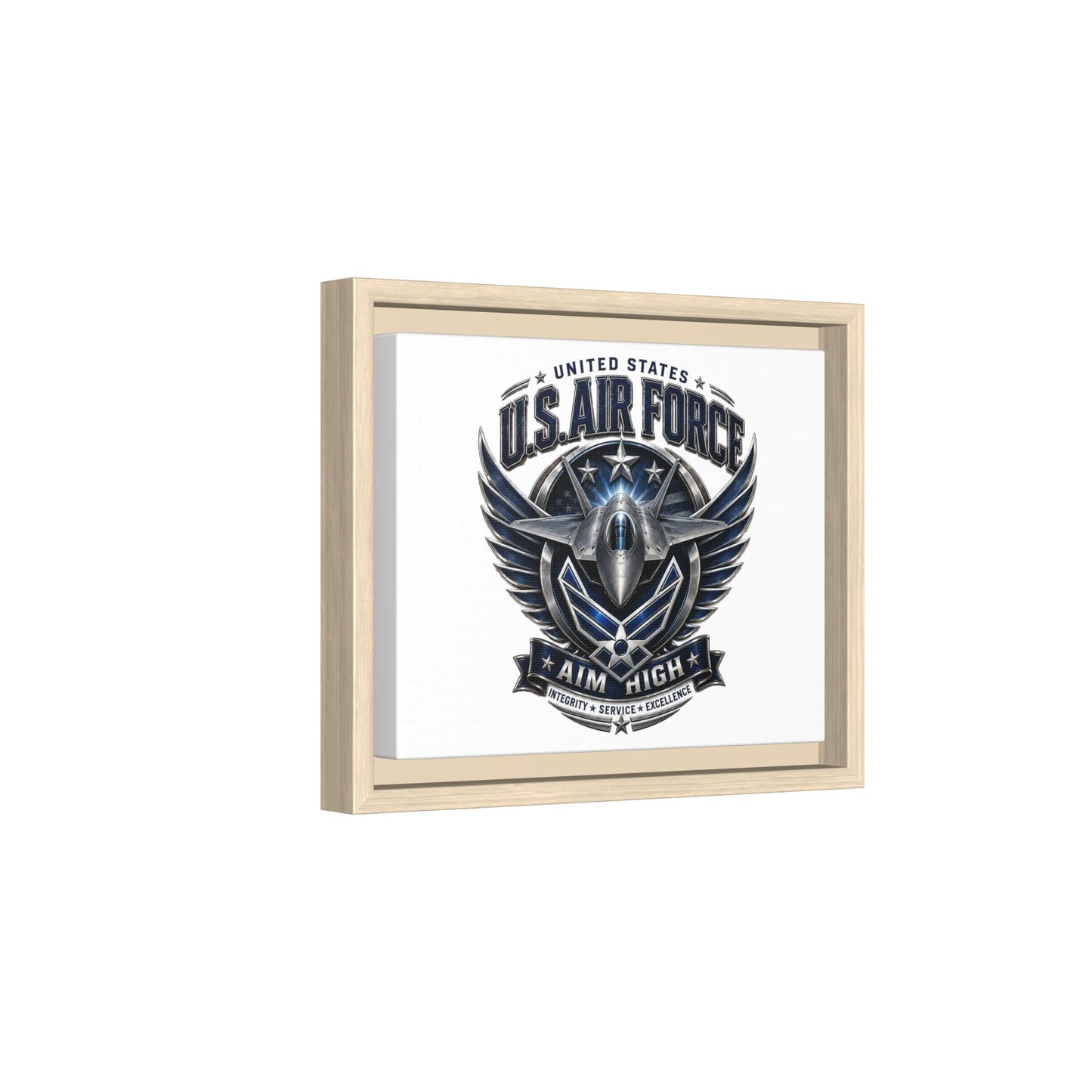 U.S. Air Force 'Aim High' Framed Canvas Print