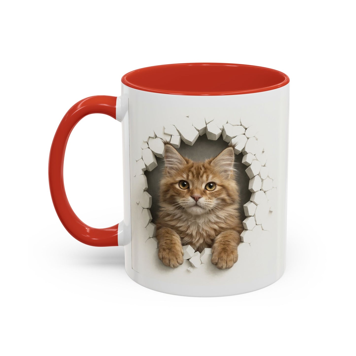 Cat Peek-Through Accent Coffee Mug (11/15oz)