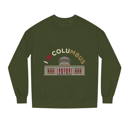 Columbus Landmark Crewneck Sweatshirt — I  Columbus Statehouse Design