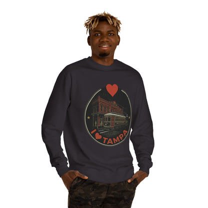 Tampa Sweatshirt — I  Tampa Vintage Streetcar Crewneck