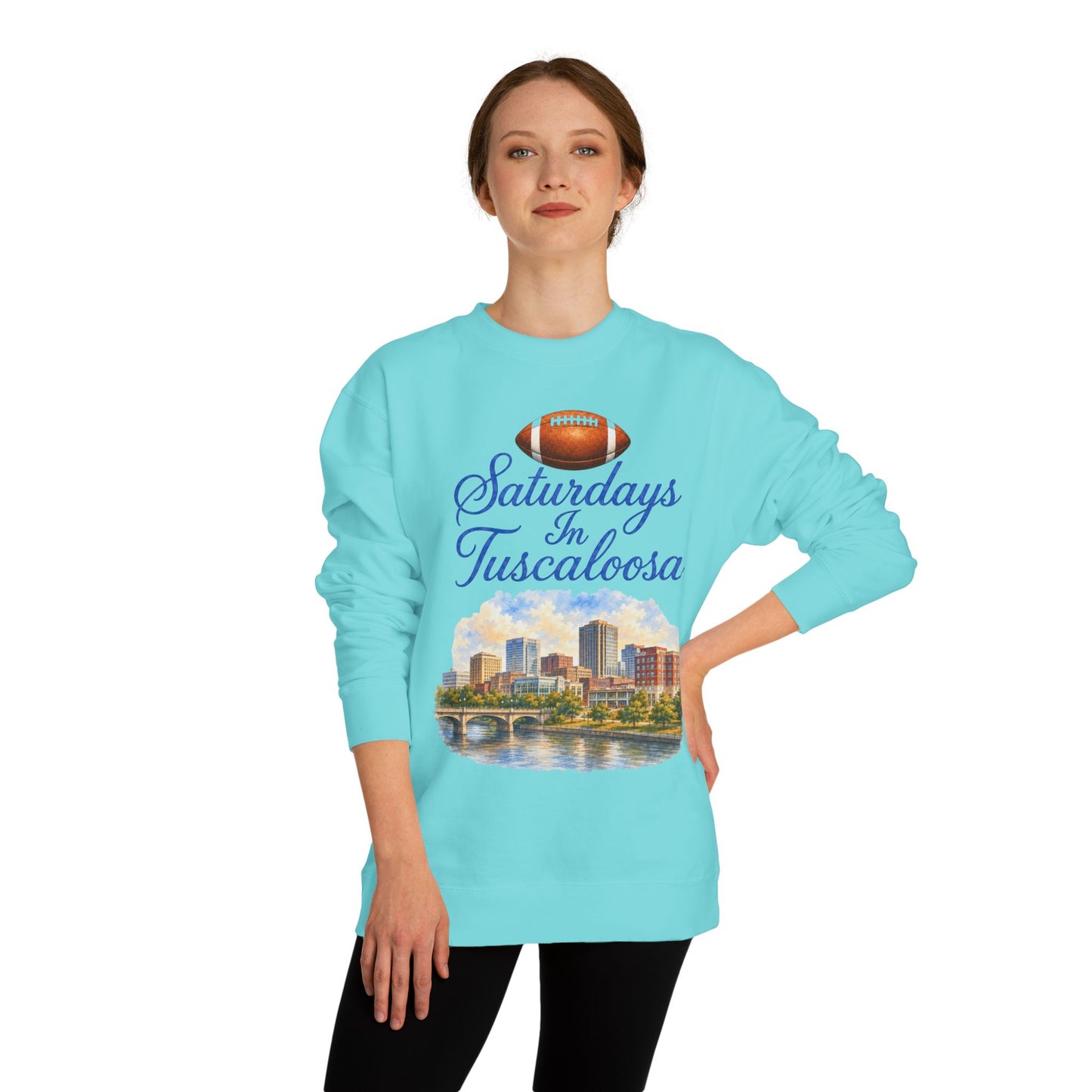 Saturdays in Tuscaloosa Crewneck Sweatshirt — Football City Skyline Pullover