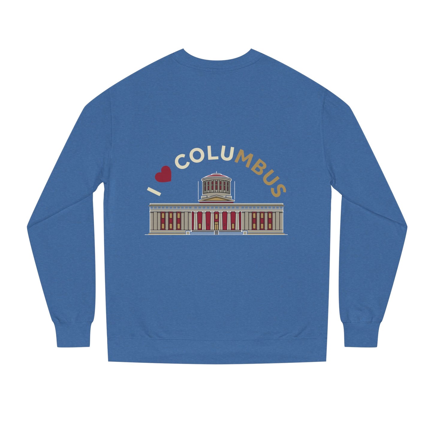 Columbus Landmark Crewneck Sweatshirt — I  Columbus Statehouse Design