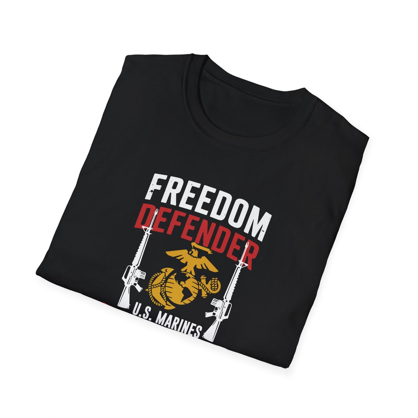 Freedom Defender U.S. Marines Veteran  For Life T-Shirt