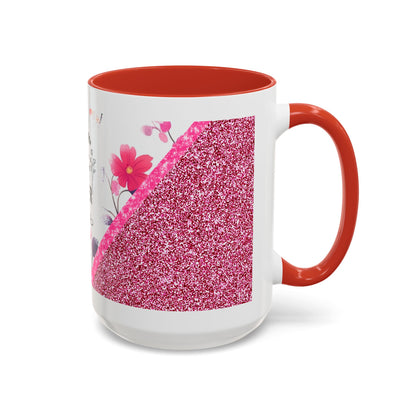 Mom Forever Coffee Mug — "Where Love Always Shines and Truly Never Ends" Floral Accent