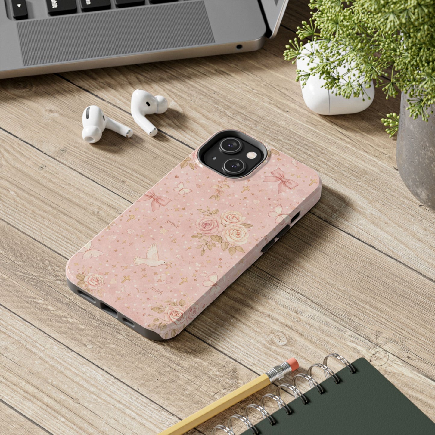 Grace Faith Phone Case | Christian floral iPhone Case