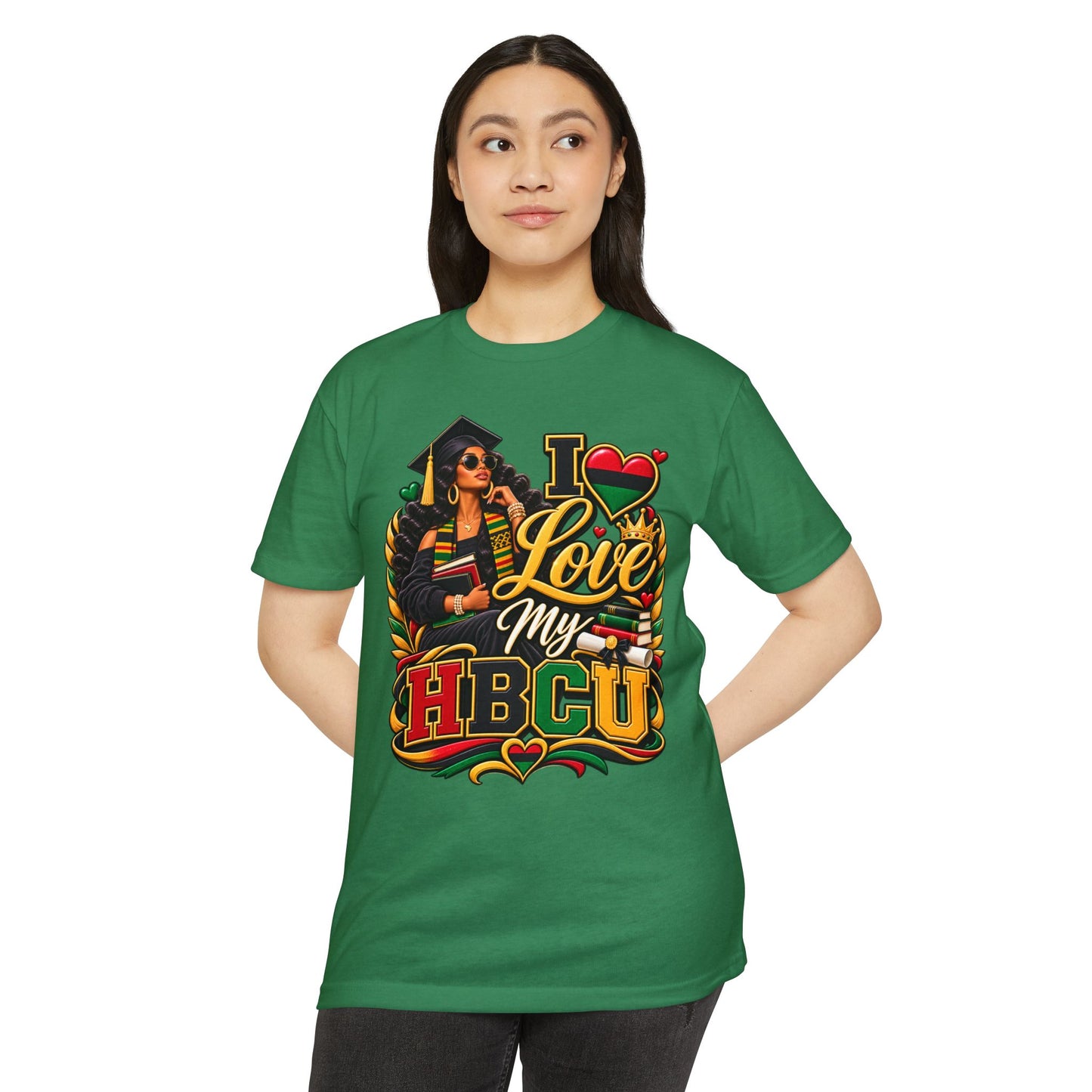 I Love My HBCU T-Shirt — Black Graduate Pride Graphic Tee