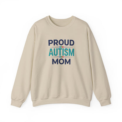 Proud Autism Mom Crewneck Sweatshirt
