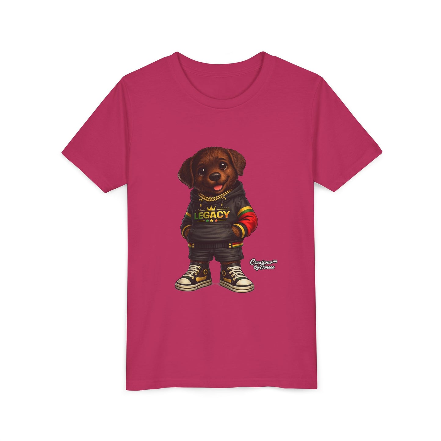 Youth Dog Tee — 'Legacy' Streetwear Puppy Graphic Shirt