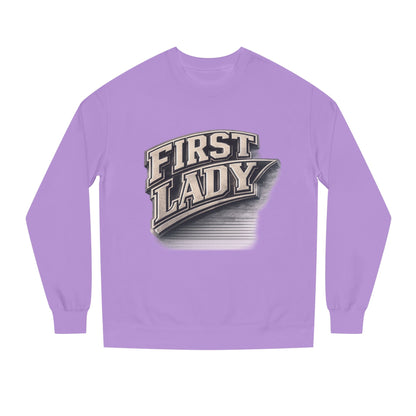 First Lady Graphic Sweatshirt — Vintage Script Crewneck for Women