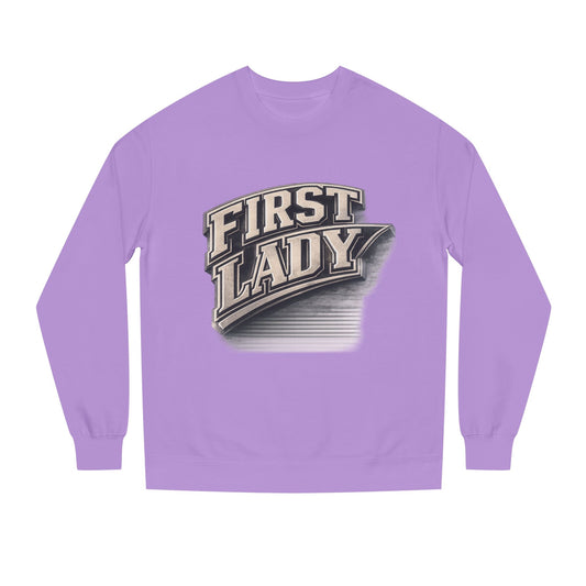 First Lady Graphic Sweatshirt — Vintage Script Crewneck for Women