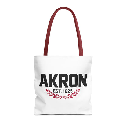 Akron Est. 1825 Tote Bag — City Pride Canvas Tote