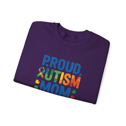 Proud Autism Mom Crewneck Sweatshirt