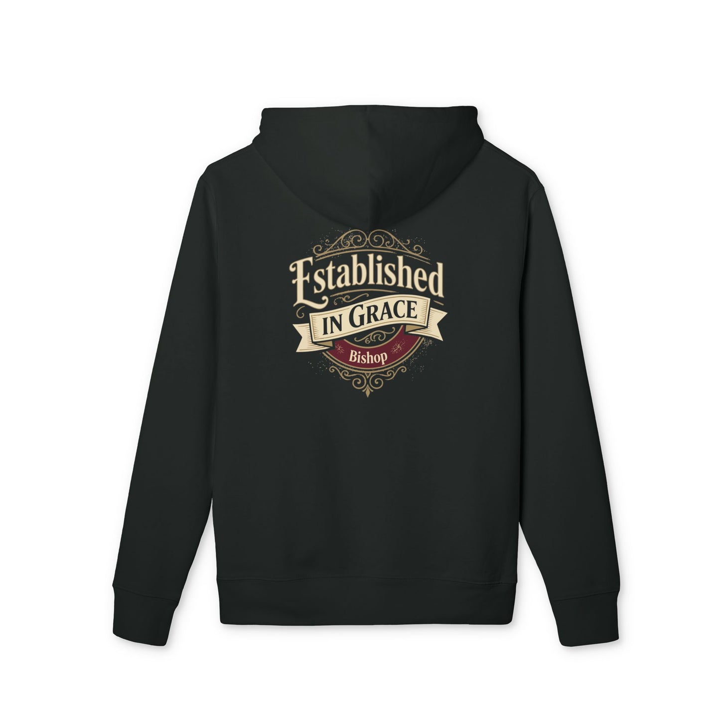 Established in Grace Hoodie — Personalized Christian Faith Pullover
