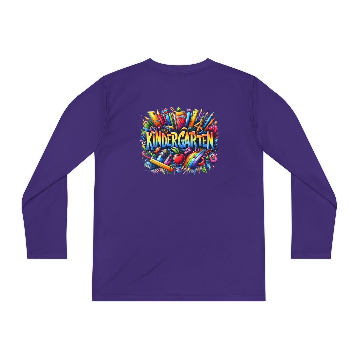 Kindergarten Crayons Youth Long Sleeve Tee