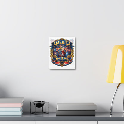 America 250th Anniversary Canvas – Patriotic Eagle 1776-2026 Wall Art