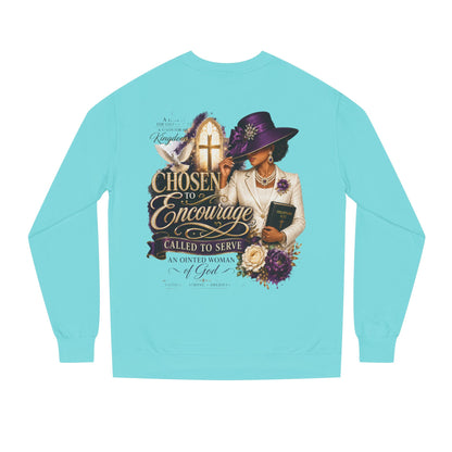 Christian Women's 'Chosen to Encourage' Sweatshirt – Faith-Based Encourager Design