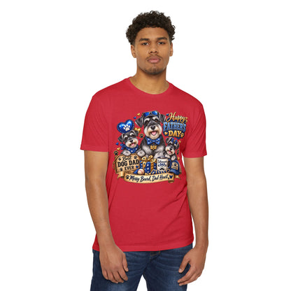Father's Day Dog Dad T-Shirt – "Best Dog Dad Ever" Paw Print Tee