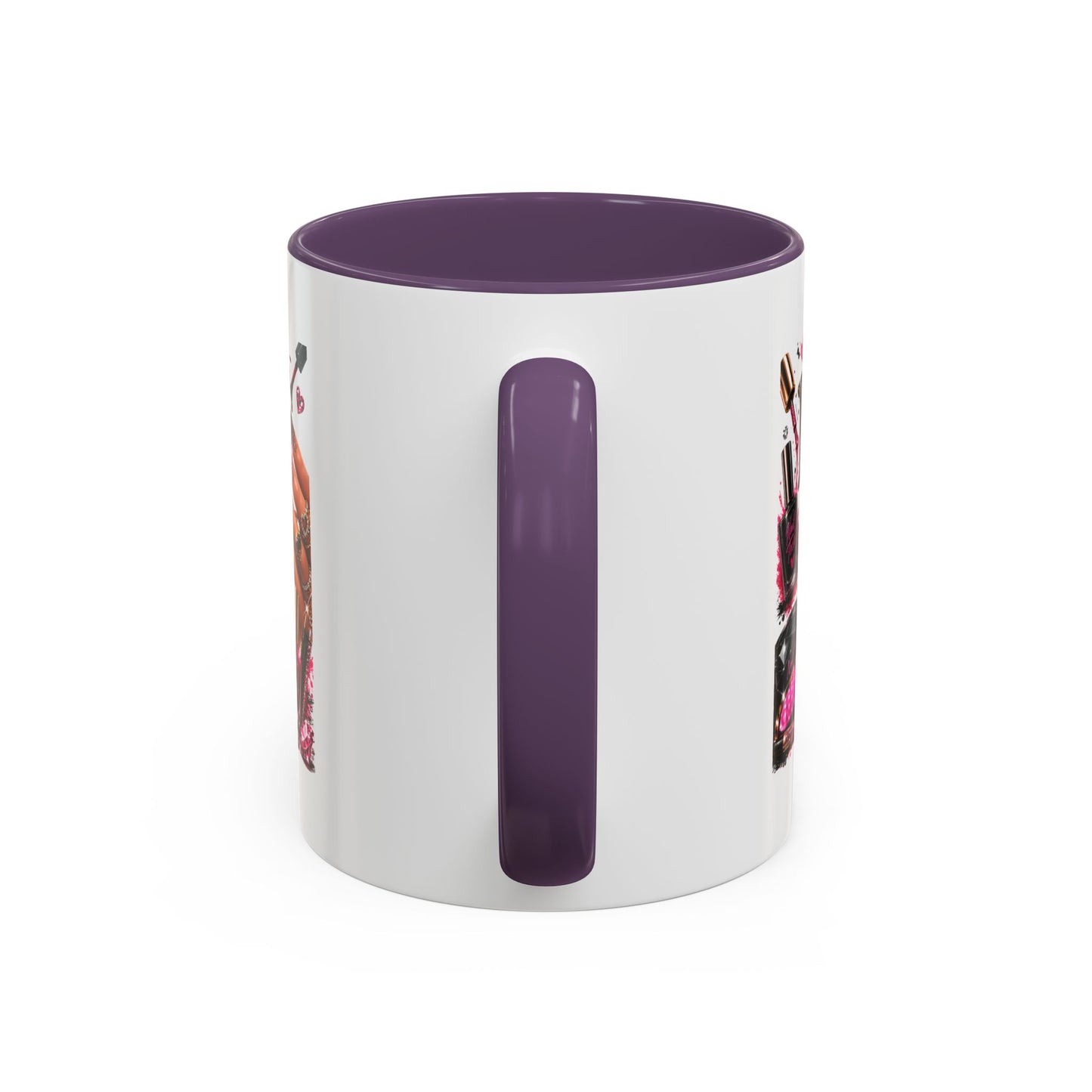 Nails Speak Louder Than Words Accent Coffee Mug — Pink Manicure Beauty Gift (11/15oz)